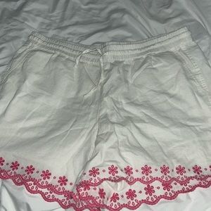 J.Crew Factory linen shorts in white in size Large
